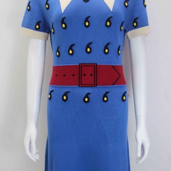 TROMPE L'OEIL KNIT SWEATER DRESS - Picture 3 of 4